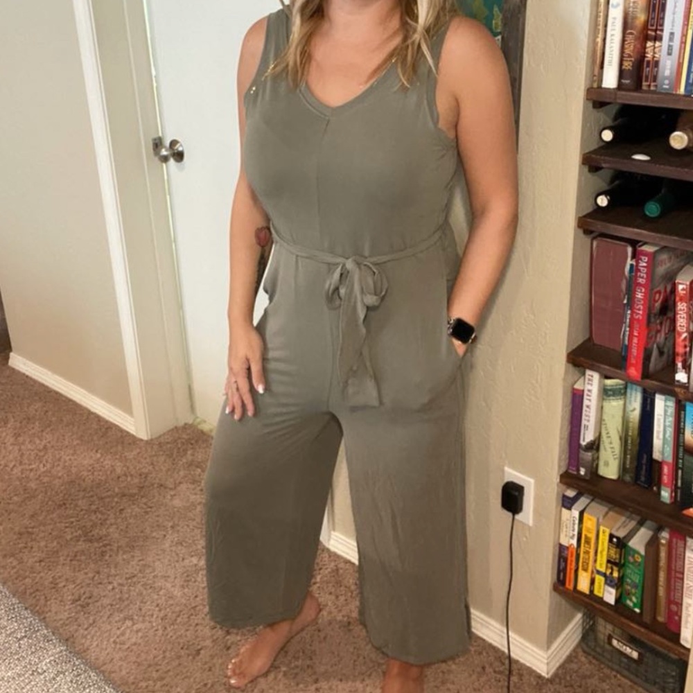Zyia olive jumpsuit
